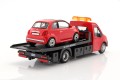 31402 Fiat 500 2007 z Autolawetą Laweta Bburago 1:43