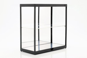 Gablotka z oświetleniem LED oraz lustrem do modeli 2-poziomowa Uniwersalna Akrylowa Witryna Triple9