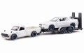 32754 Datsun 620 Pickup Truck 1973 + Laweta + Nissan Skyline GT-R R34 Maisto 1:24