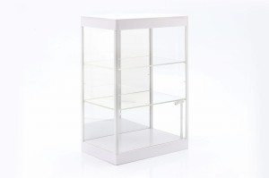 Gablotka z oświetleniem LED oraz lustrem do modeli 3-poziomowa Uniwersalna Akrylowa Witryna Triple9