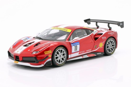 26308 Ferrari 488 Challenge #11 Formula Racing Mugello 2017 N. Nielsen Bburago 1:24