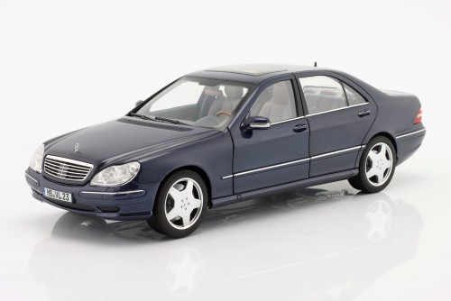 183817 Mercedes-Benz S55 AMG W220 2000 Blue Metallic Norev 1:18
