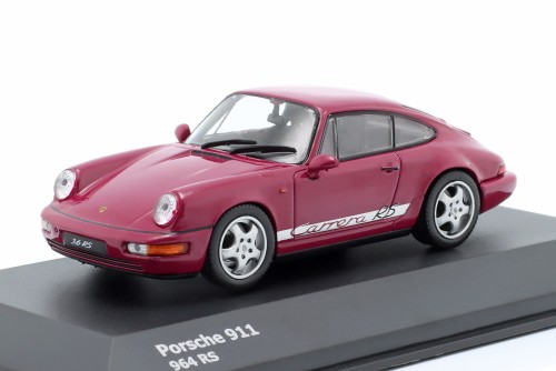 S4312902 Porsche 911 (964) 964 Carrera RS 3.6l Coupe 1992 Star Ruby Solido 1:43