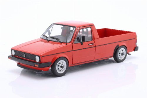 S1803511 Volkswagen VW Caddy (14D) MK1 Mk.1 Pick-Up 1982 Mars Red Solido 1:18