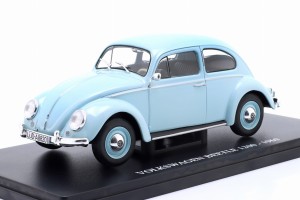 Volkswagen VW Kafer Beetle 1200 1960 Light Blue Hachette 1:24 + Gablotka