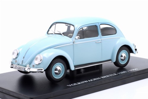 MX5ALA0011 Volkswagen VW Kafer Beetle 1200 1960 Light Blue Hachette 1:24 + Gablotka