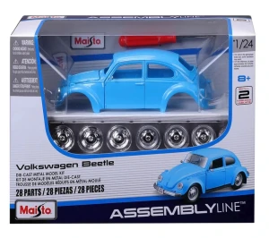 Volkswagen VW Beetle Model Do Składania Złożenia Maisto KIT Assembly Line 1:24