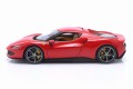 16018Rd Ferrari 296 GTB Hybrid 830HP V6 2021 Rosso Corsa Red Bburago 1:18