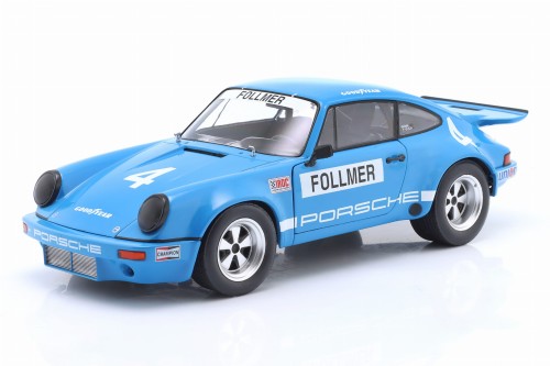 S1810702 Porsche 911 Carrera 3.0 RSR #4 IROC Riverside 1974 George Follmer Solido 1:18