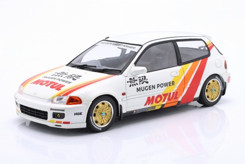 S1810404 Honda Civic (EG6) Mugen Racing 1992 White / Decor Solido Works 1:18