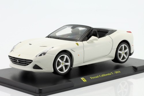 AB24F004 Ferrari California T Spider Open Roof 2014 White Bburago 1:24