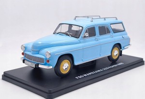 FSO Warszawa 223 Kombi 1965 Blue Hachette 1:24