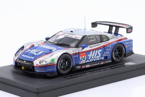 44428 Nissan GT-R GT500 #24 Super GT Series Sepang HIS Advan Kondo 2010 de Oliveira, Yasuda Ebbro 1:43