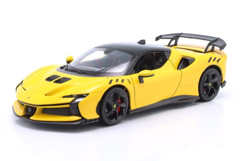 16020 Ferrari SF90XX Stradale 2024 Modena Yellow Bburago 1:18