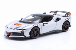 Ferrari SF90XX Stradale 2024 White Metallic Bburago 1:18