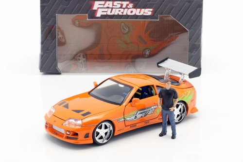 253205001 Toyota Supra 1995 z Figurką Brian O’Conner Fast & Furious Jada Toys 1:24