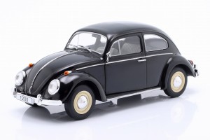 Volkswagen VW Beetle Käfer 1200 1960 Black Garbus WhiteBox 1:24