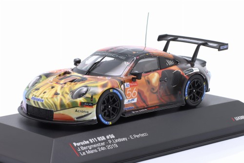 LE43063 Porsche 911 RSR #56 winner LMGTE AM 24h LeMans 2019 Team Project 1 Ixo 1:43