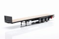 S2400506 Naczepa Platformowa - Transport Trailer 2023 Black / Light Brown Solido 1:24