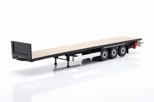 Naczepa Platformowa - Transport Trailer 2023 Black / Light Brown Solido 1:24