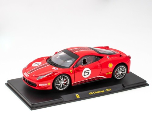 AB24F033 Ferrari 458 Challenge #5 2010 Red Bburago 1:24