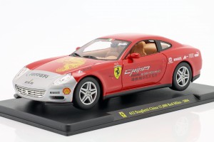 Ferrari 612 Scaglietti China 15000 Red Miles 2004 Red / Silver Bburago 1:24