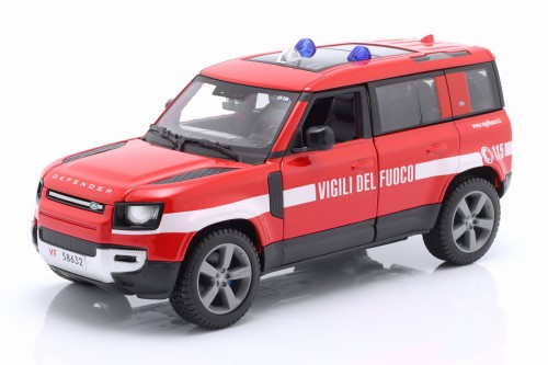 21101 Land Rover New Defender 110 Fire Department Italy 2022 Vigili del Fuoco Bburago 1:24