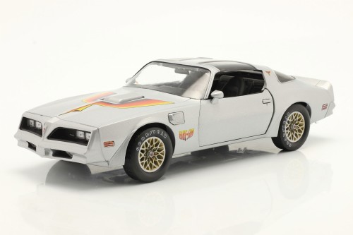 19101 Pontiac Firebird Trans Am Fire Am T/A VSE 1977 Silver with Hood Bird Greenlight 1:18
