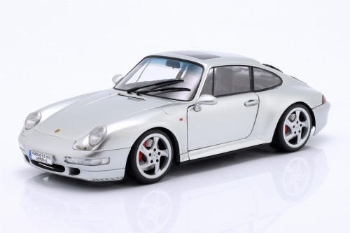 S1810103 Porsche 911 (993) 4S 1996 Polar Silver Solido 1:18