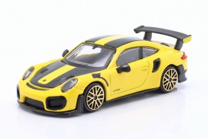 Porsche 911 GT2 RS 2018 Yellow / Black Bburago 1:43