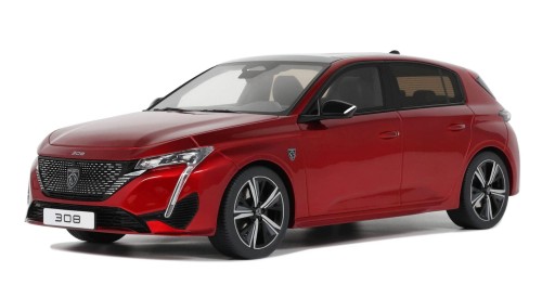 OT1140 Peugeot 308 GT 2022 Red Otto Mobile 1:18