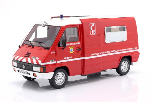 OT1107 Renault Master T30 VSAB Pompiers Fire Department Marseille 1980 Otto Mobile 1:18
