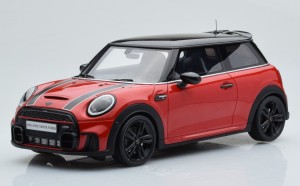 Mini Cooper S JCW Package 2021 Chili Red Otto Mobile 1:18