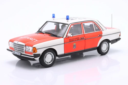 183834 Mercedes-Benz 200 (W123) Emergency Ambulance NOTARZT 1984 Norev 1:18