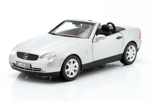 183020 Mercedes-Benz SLK R170 Roadster 1996 Brilliant Silver Norev 1:18