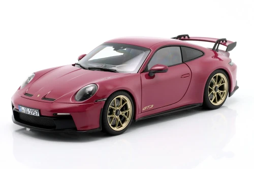 187381 Porsche 911 (992) GT3 Coupe 2021 Ruby Star Neo Norev 1:18
