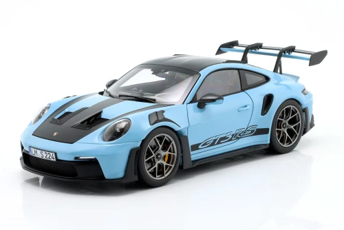 187367 Porsche 911 (992) GT3 RS Weissach Package 2022 Gulf Blue Norev 1:18