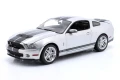 13673 Ford Mustang Shelby Cobra GT500 2011 Silver / Black Stripes Greenlight 1:18