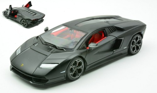21102Bk Lamborghini Countach LPI 800-4 2023 Matt Black Bburago 1:24 Limited Edition