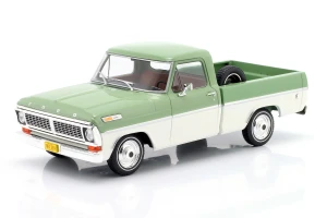 Ford F-100 Pick-Up 1970 Green / White WhiteBox 1:24