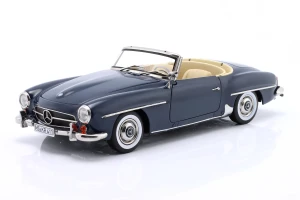 Mercedes-Benz 190 SL W121 Roadster 1957 Middle Blue Norev 1:18
