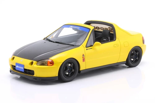 OT1154 Honda Civic Del Sol Spoon 1996 Phoenix Yellow Otto Mobile 1:18