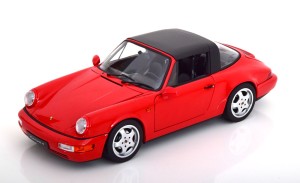 Porsche 911 (964) Carrera 4 Targa 1990 Guards Red Norev 1:18 - Limited Edition