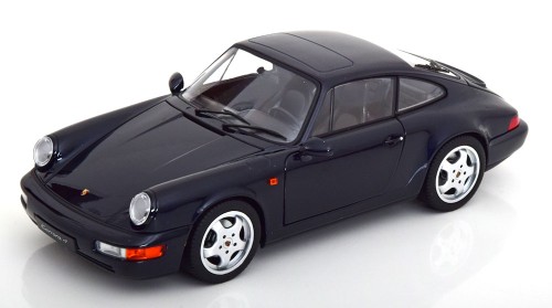 187324 Porsche 911 (964) Carrera 4 Coupe 1990 Midnight Blue Metallic Norev 1:18 - Limited Edition 1000 pcs.