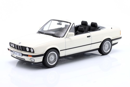 183213 BMW 3-Series 325i (E30) Cabriolet 1991 Alpine White Norev 1:18