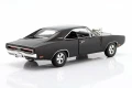 gl19122 Dodge Charger with Blown Engine 1970 Black Greenlight 1:18