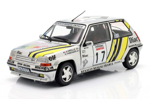 S1810005 Renault 5 GT Turbo #17 8th Rallye Tour de Corse 1989 Oreille, Thimonier Solido 1:18