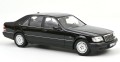 183045 Mercedes-Benz S600 W140 V12 1997 Obsidian Black Metallic Norev 1:18