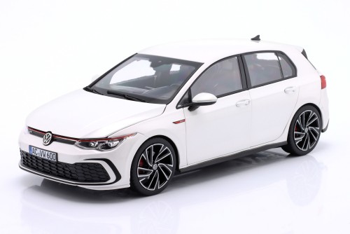 188593 Volkswagen VW Golf 8 VIII GTi 5-Door 2021 White Metallic Norev 1:18
