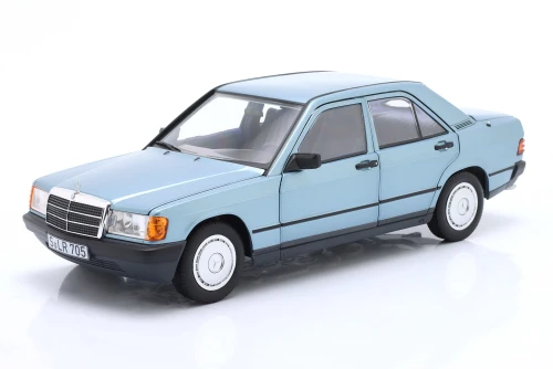 183828 Mercedes-Benz 190E (W201) 1984 Light Blue Metallic Norev 1:18